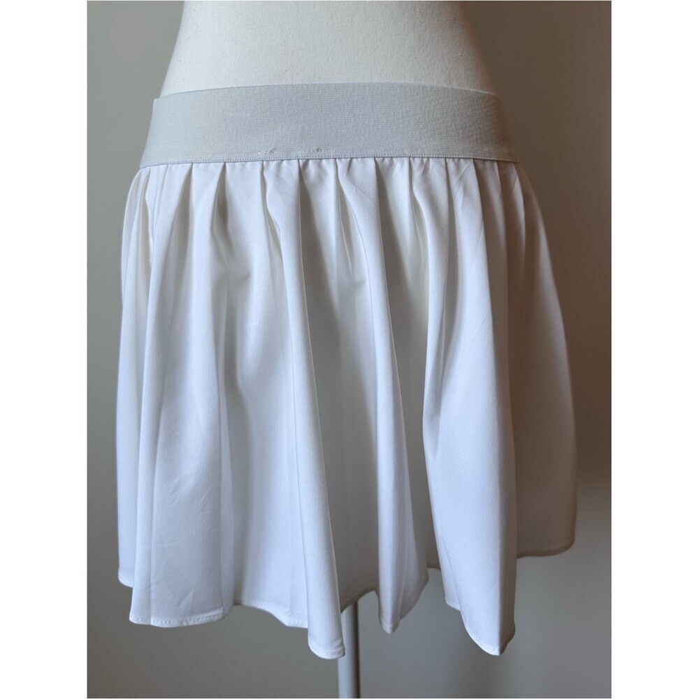 GARAGE White Tennis Skort Golf Skirt Built In Shorts Athleisure Athletic Skort M - Picture 6 of 12